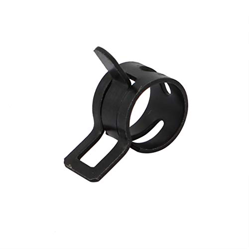 Sourcingmap Industrial collier ressort 10mm acier noir 10pcs