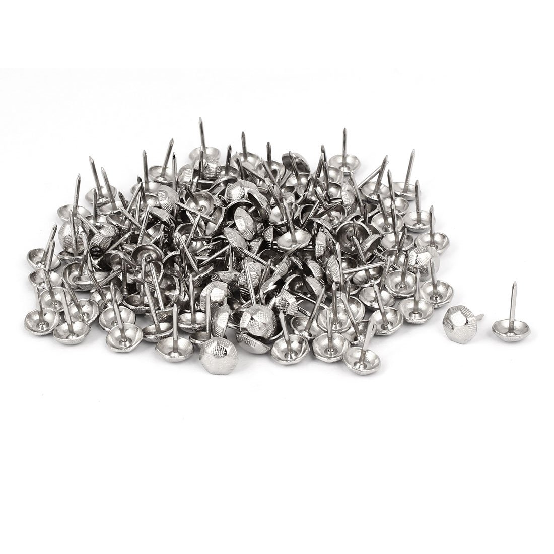 sourcing map Clou Tapissier Argenté 11x17mm Lot 150 Inox