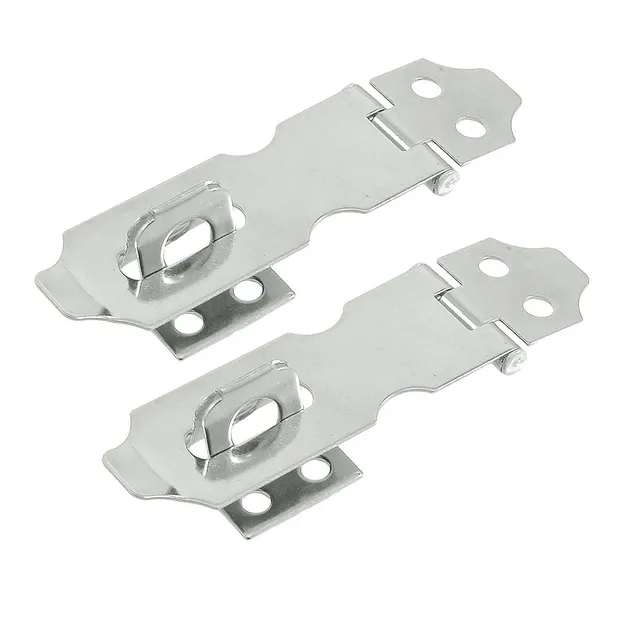 sourcingmap Loquet porte-cadenas inox 5 cm lot de 2