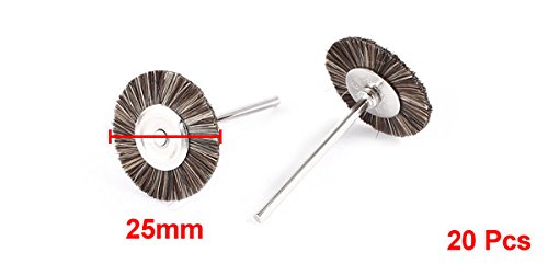 Sourcingmap lot 20 brosses nylon polissage 25 mm