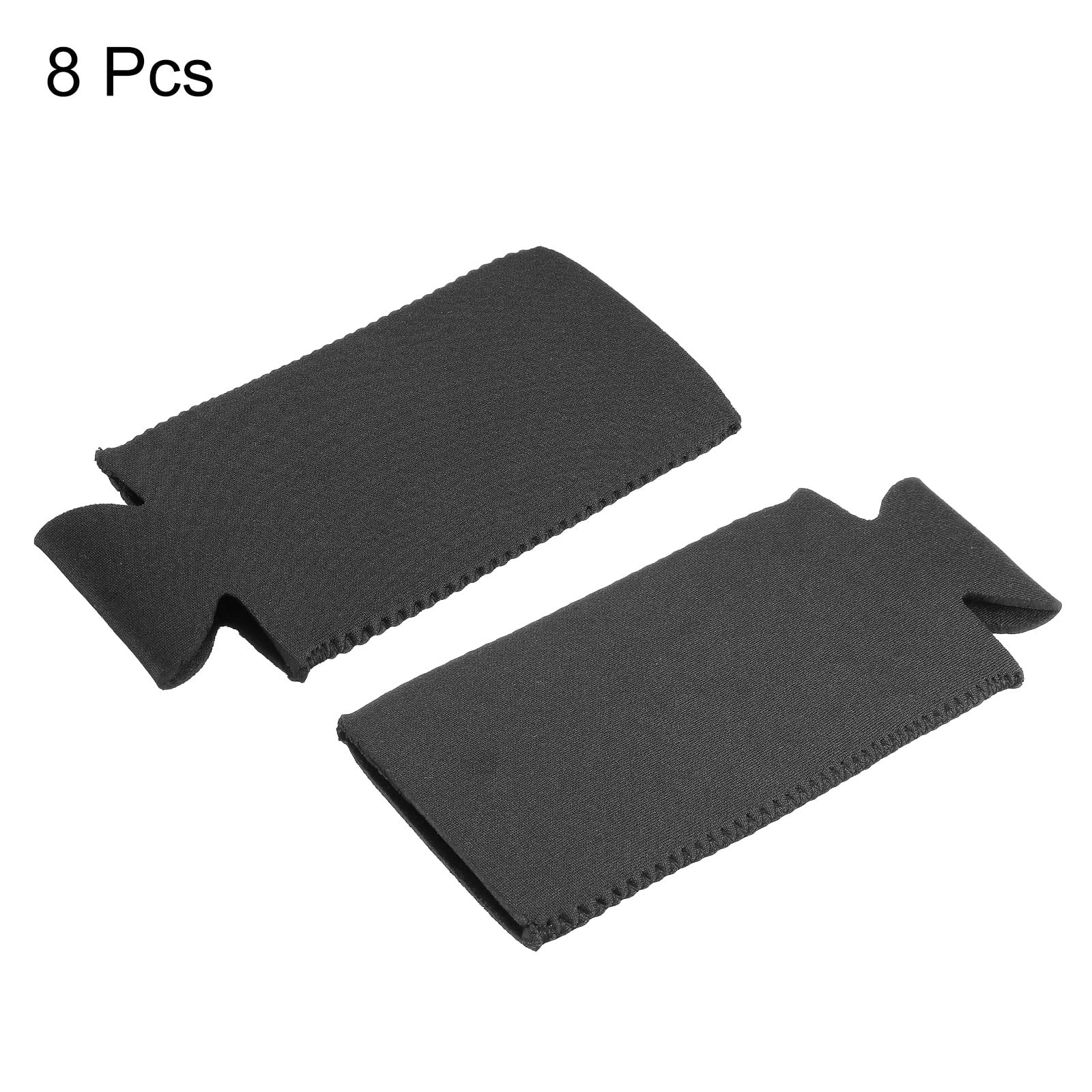 sourcing map Manchon Canette Néoprène Pliable Noir 8 Pièces