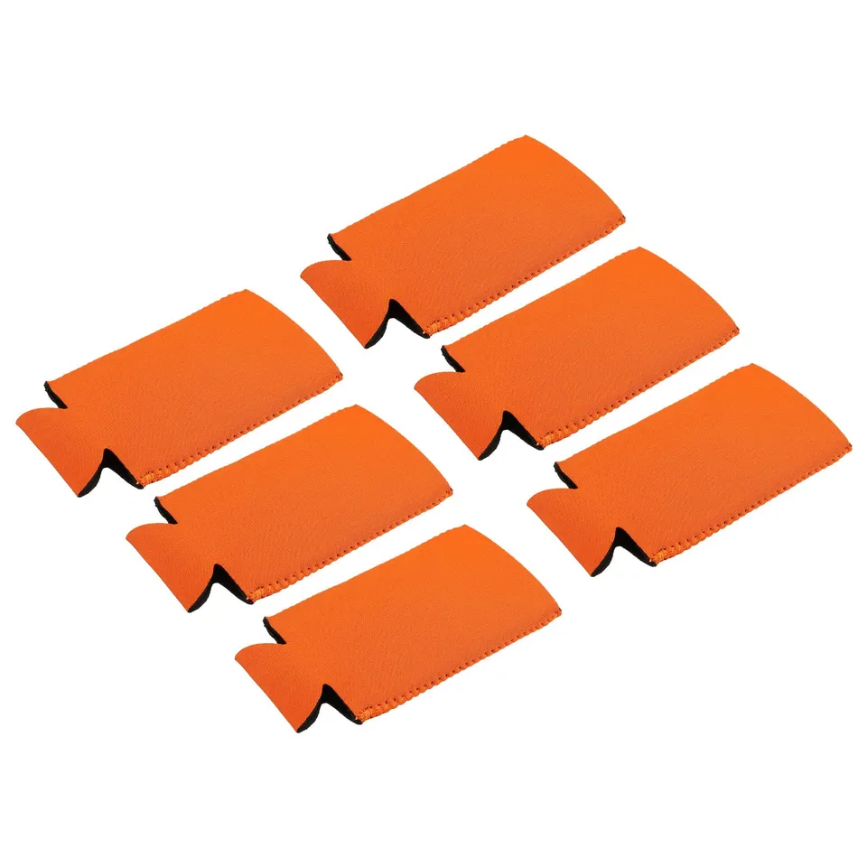 Sourcing map manchon canette néoprène orange 6 pièces isotherme