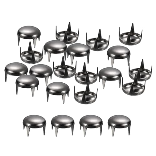 sourcing map Home & Garden clous dôme métal 9mm noir lot 200 laiton