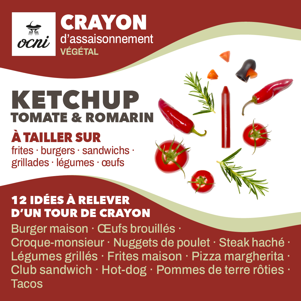 OCNI Coffrets 1 crayon Ketchup tomate romarin bio