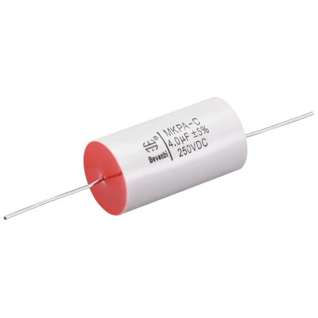 Sourcing Map 4.0uF 250V condensateur film polypropylène axial