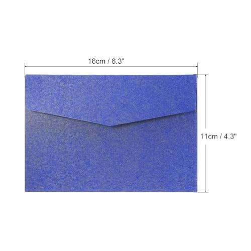 sourcing map enveloppe 11x16cm lot 25 bleue carte invitation