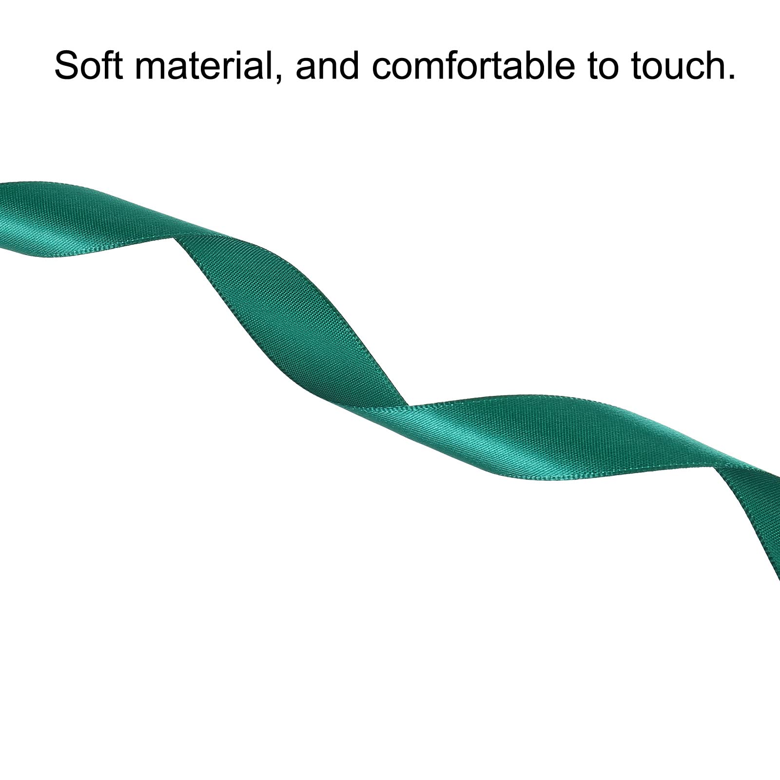 sourcing map ruban satin vert émeraude 20mm 91,4m
