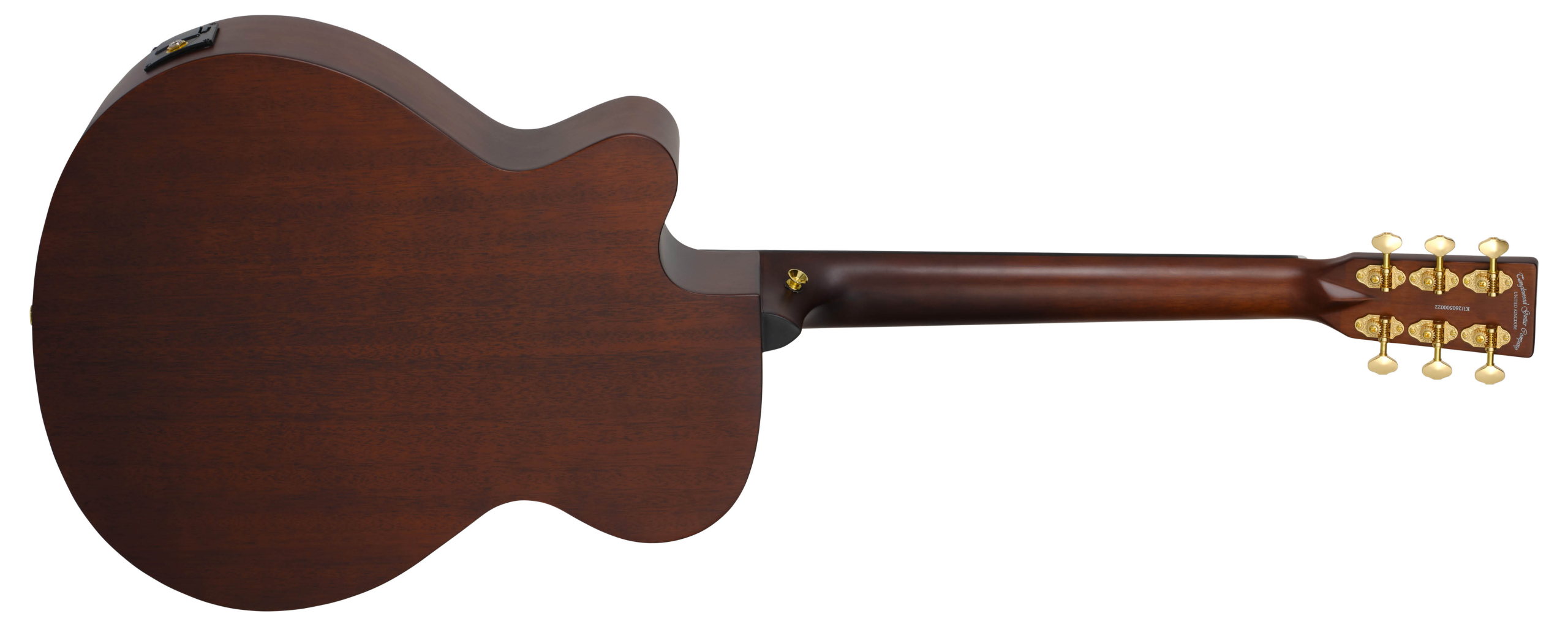 Tanglewood Elemental TE4CEBL guitare folk bleue pan coupé