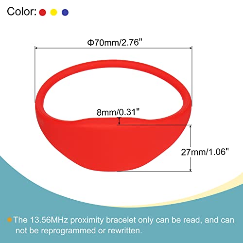 Sourcing Map Electronics bracelet RFID 13,56 MHz 3 couleurs lot de 3