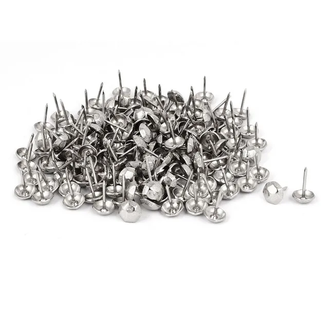 sourcing map Clou Tapissier Argenté 11x17mm Lot 150 Inox