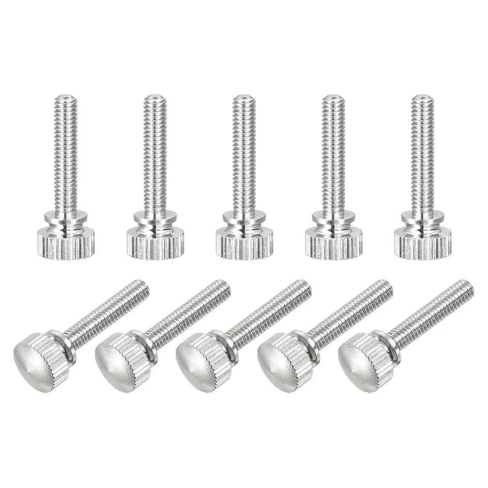sourcing map Vis Molette M4x20mm Laiton Lot de 5