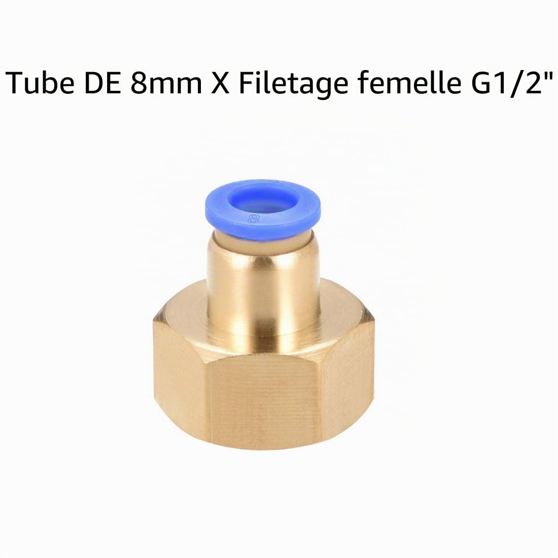 sourcingmap Raccord rapide PCF8-04 tube 8mm G1/2 femelle