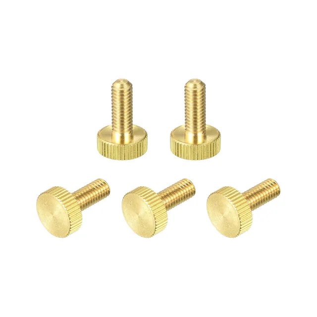 Sourcing Map Home & Garden vis molette M6x16 laiton 5 pcs