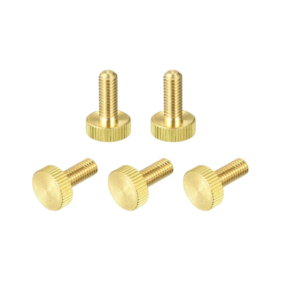 Sourcing Map Home & Garden vis molette M6x16 laiton 5 pcs