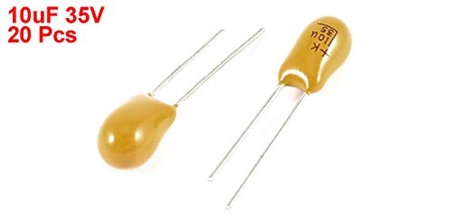Sourcingmap Industrial 10µF 35V condensateur tantale jaune lot 20
