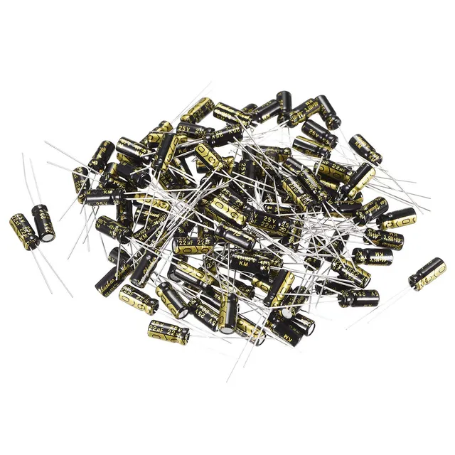 Sourcingmap 22uF 25V condensateur électrolytique 100 pcs 5x11mm