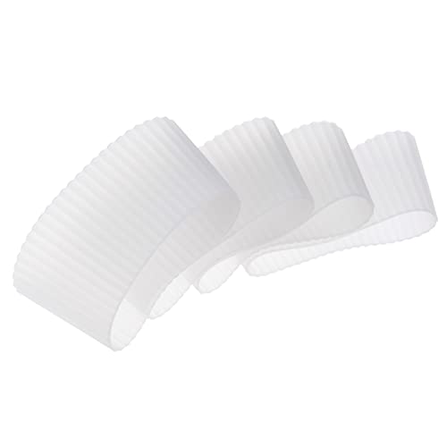 Sourcing Map Home & Garden manchon tasse silicone transparent lot 4