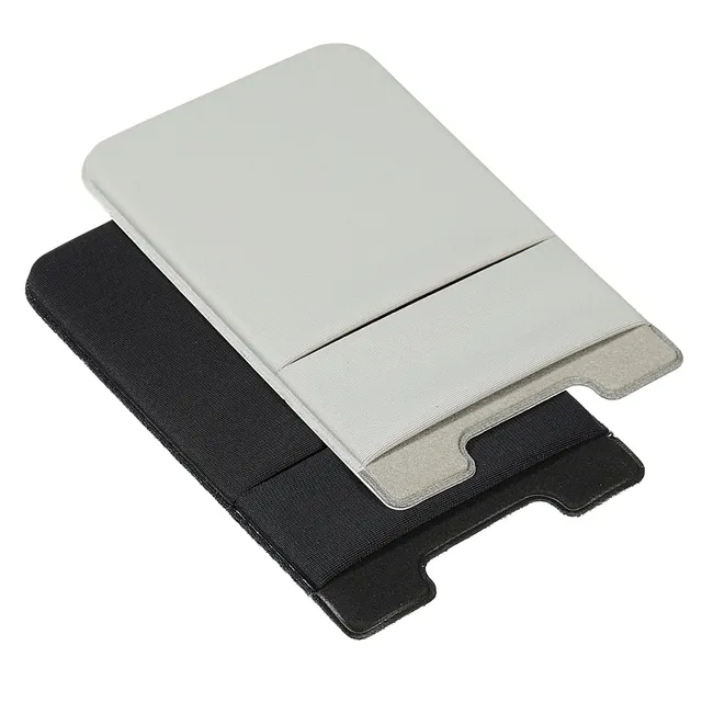 Sourcing Map Electronics porte-carte adhésif double couche noir gris x2