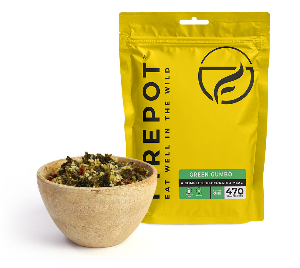 Firepot Green Gumbo plat lyophilisé 110g vegan riz