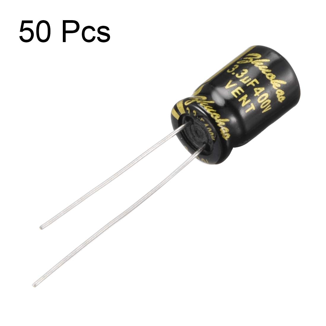 sourcing map 3.3uF 400V condensateur électrolytique 8x12mm lot 50