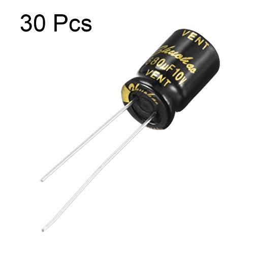 Sourcing Map Condensateur Électrolytique 680uF 10V 8x12mm Lot 30