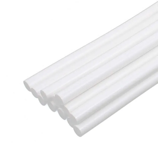 sourcing map bâtons colle chaude 300x11mm transparent 12pcs