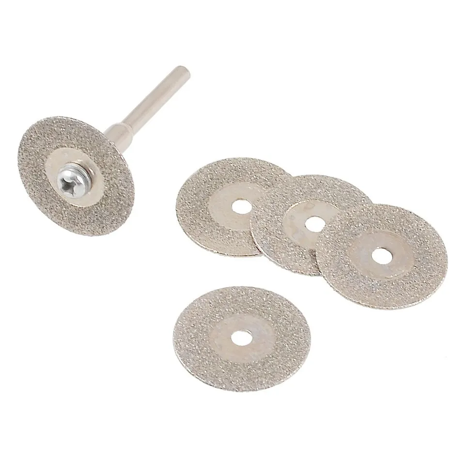 Sourcingmap 20 mm disques à tronçonner métal lot 6 + mandrin