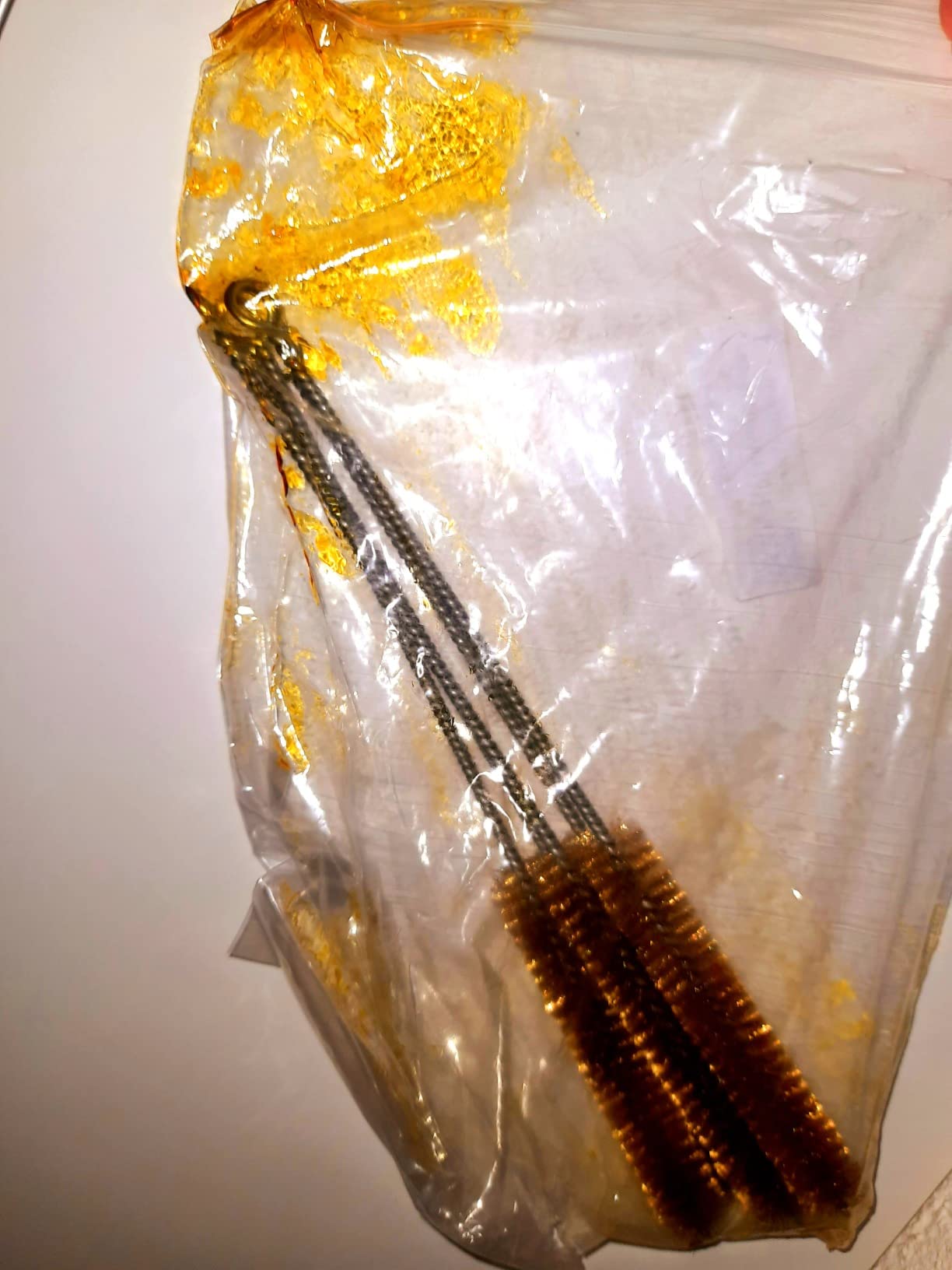 SOURCINGMAP brosse tube fil laiton 20mm 30cm lot 5
