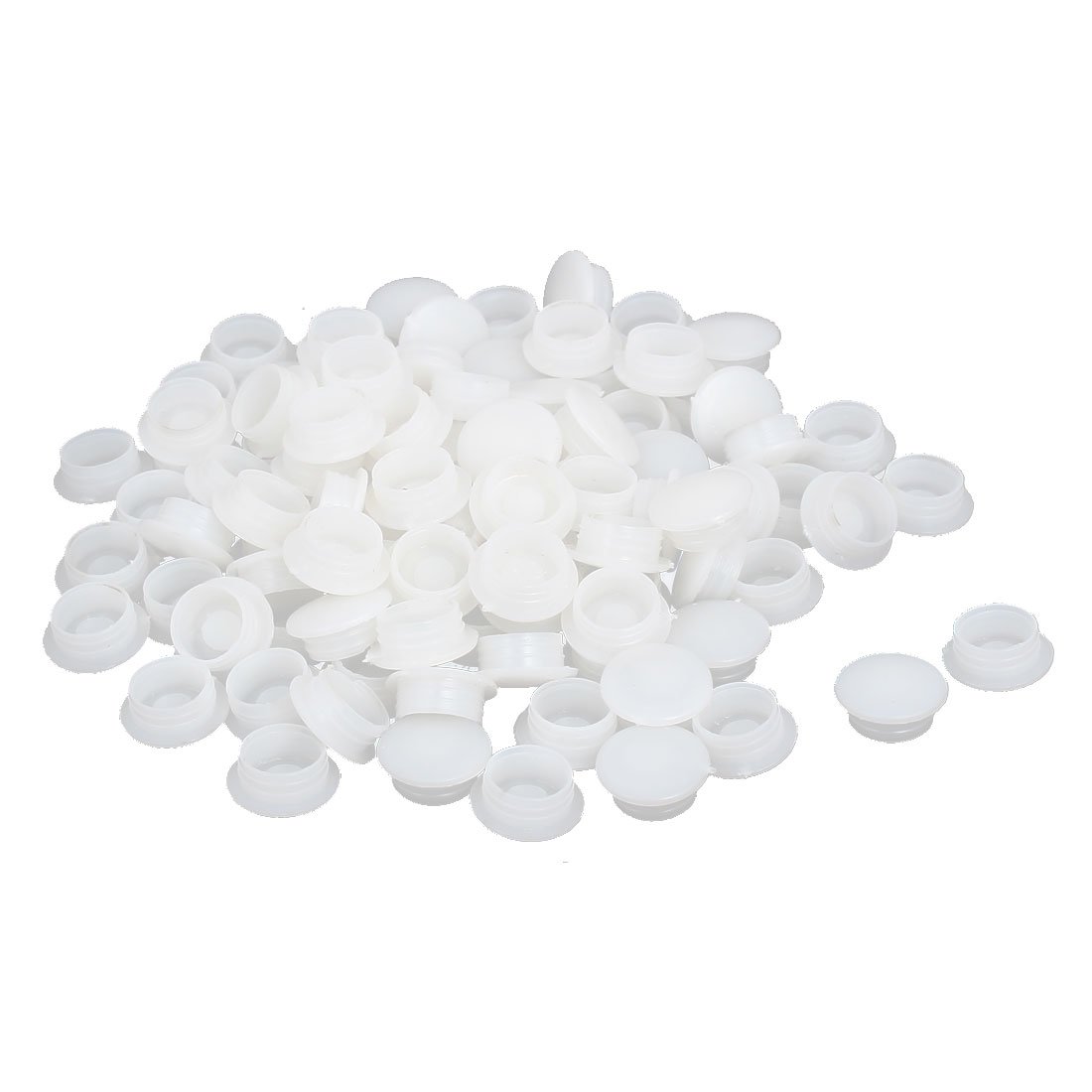 sourcingmap cache-vis plastique blanc 12mm lot de 100