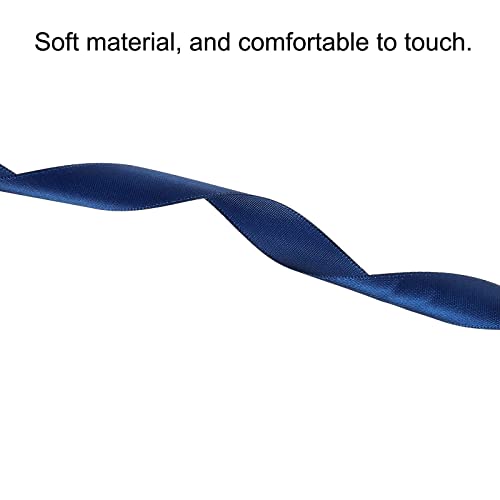 Sourcing Map Ruban Satin Bleu Marine 20 mm x 91,4 m Rouleau