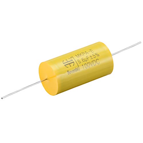 sourcing map 5.6uF 100V condensateur film polypropylène axial