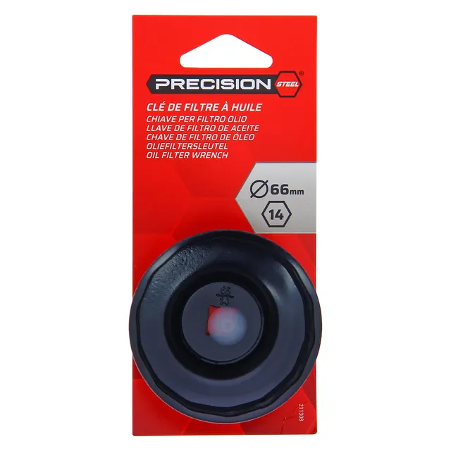 Precision Steel E76 clé cloche filtre huile 66 mm 14 pans