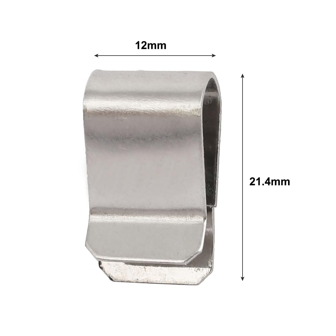 Sourcing Map Home Clip U Ressort Inox 21,4x12mm 20pcs