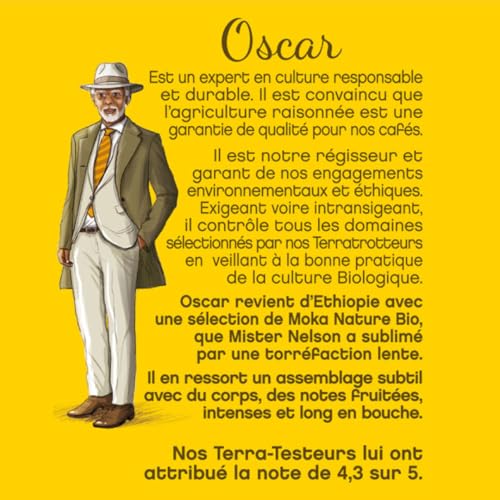 Terramoka Sir Oscar dosettes Senseo 80 bio fruité