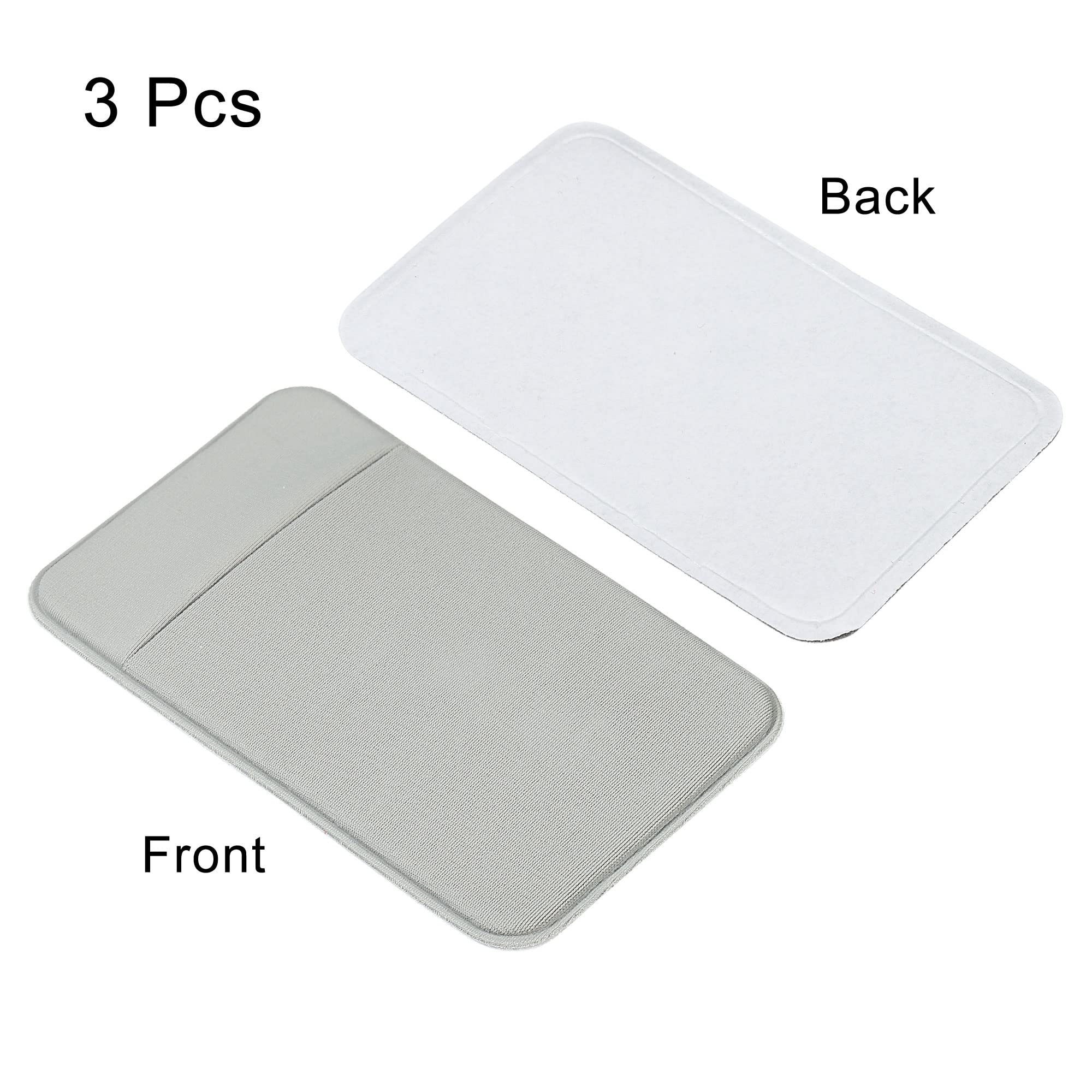 Sourcing Map Electronics porte-carte téléphone extensible gris lot 3