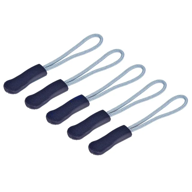 sourcing map Tirette Fermeture Éclair TPU Bleu 20 Pièces