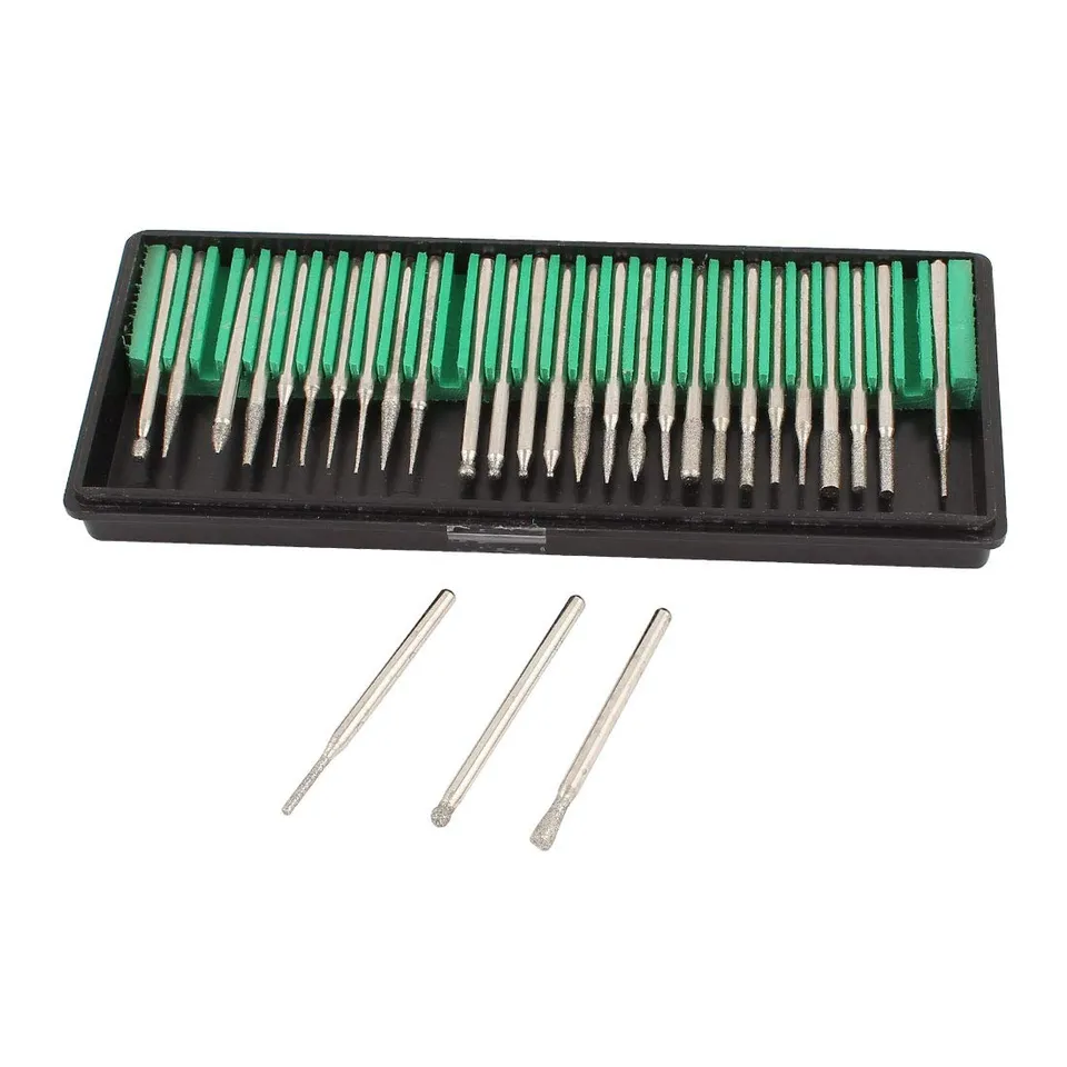 sourcingmap Industrial pointe meulage diamant tige 3mm lot 30