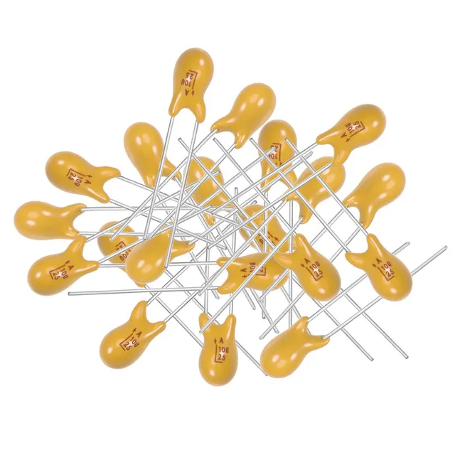 Sourcing Map 10uF 25V condensateur tantale radial 20 pcs