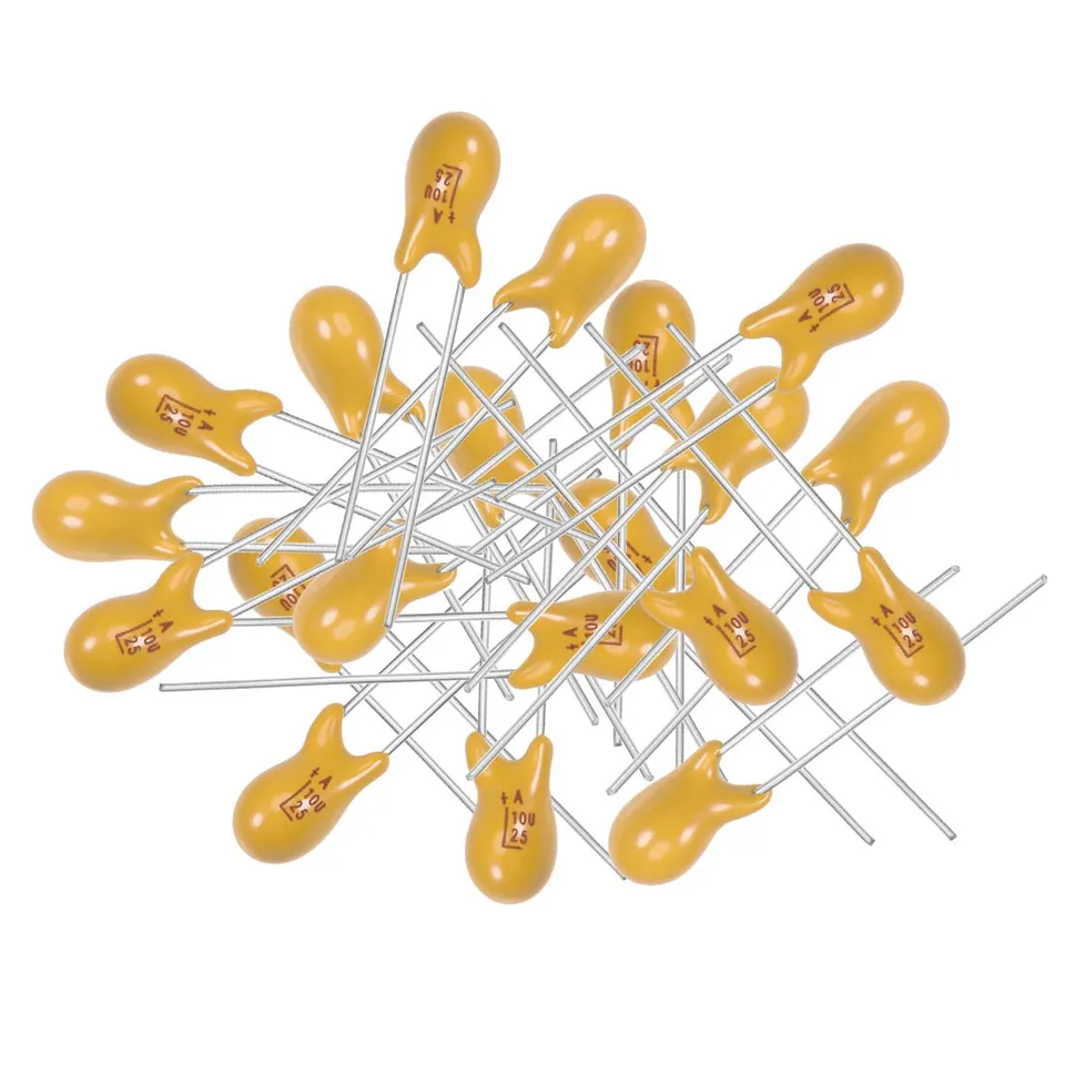 Sourcing Map 10uF 25V condensateur tantale radial 20 pcs