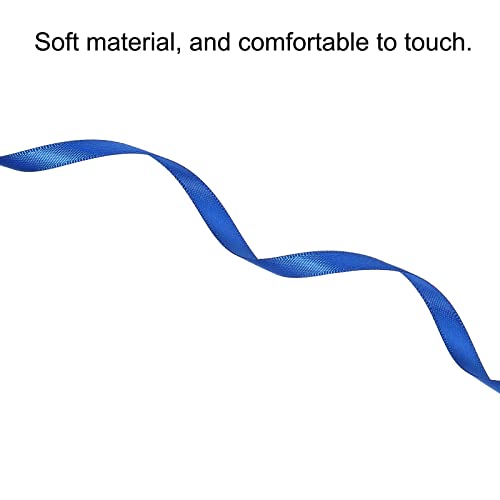 Sourcingmap Ruban Satin 7mm x 91,4m Violet Bleu Polyester