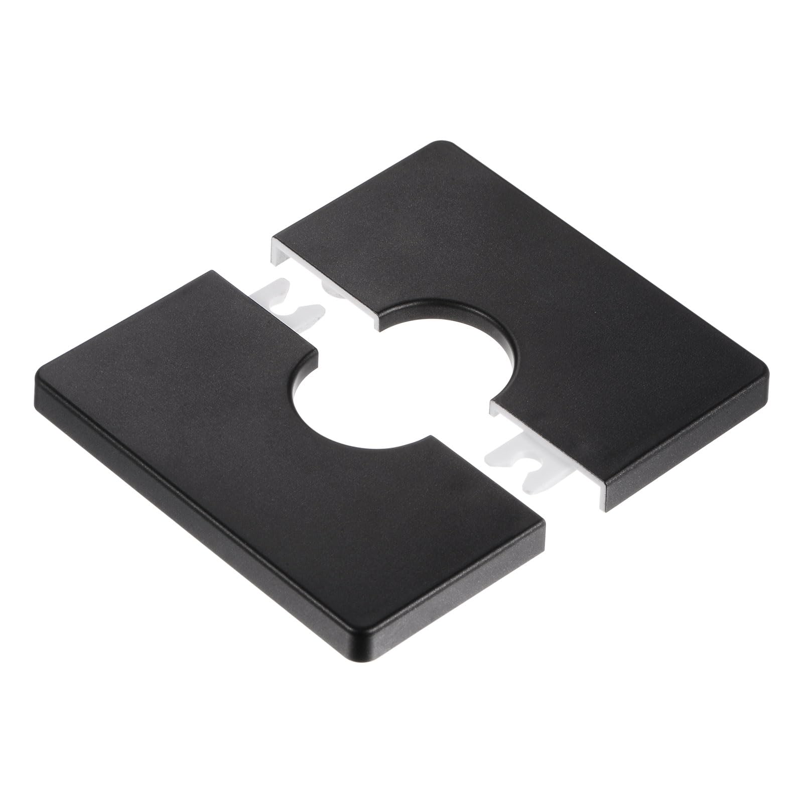 Sourcingmap Cache-tuyau ABS 85mm noir 28mm lot de 2 adhésif