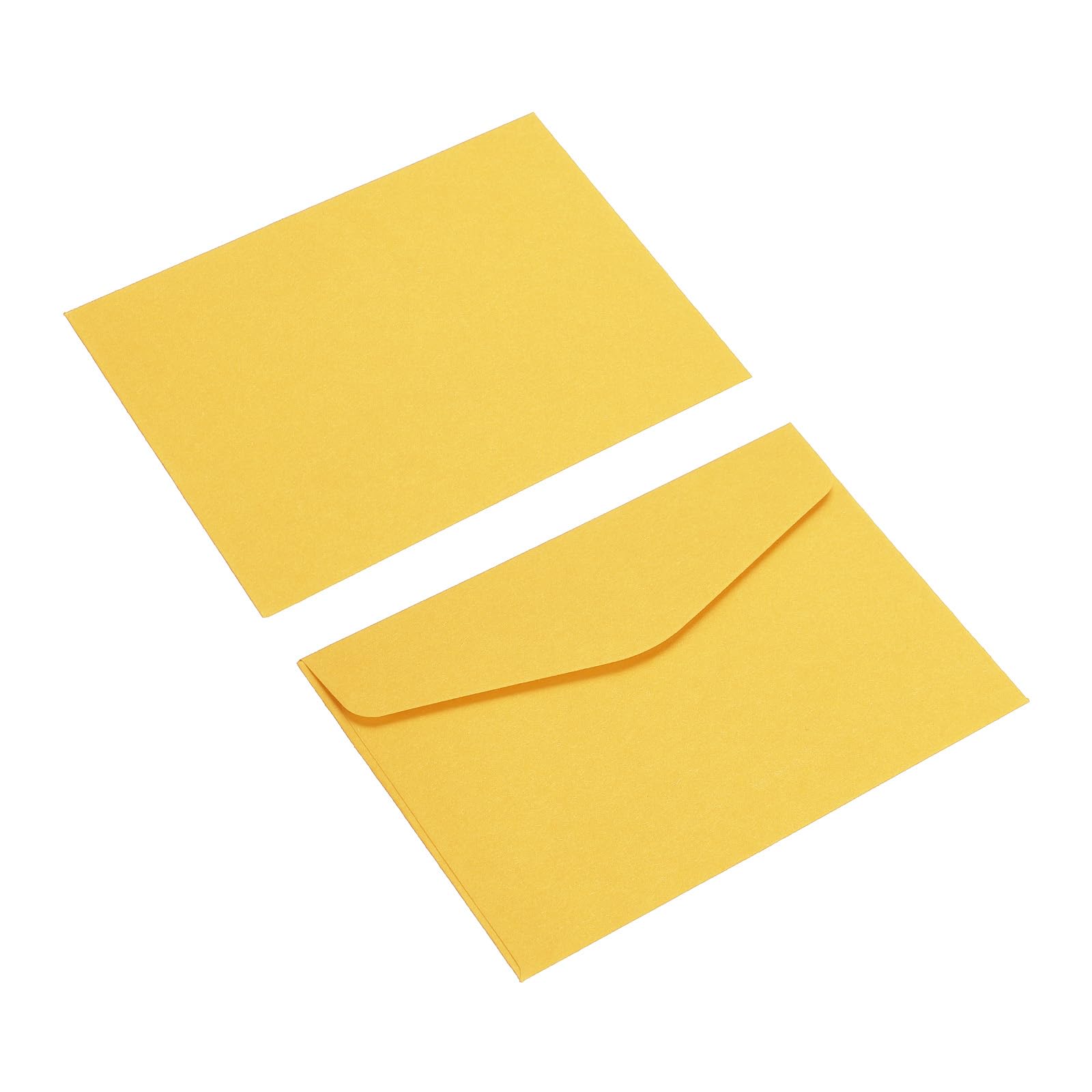 sourcing map Mini Enveloppes Jaune 60 pcs 8,2x11,5cm papier