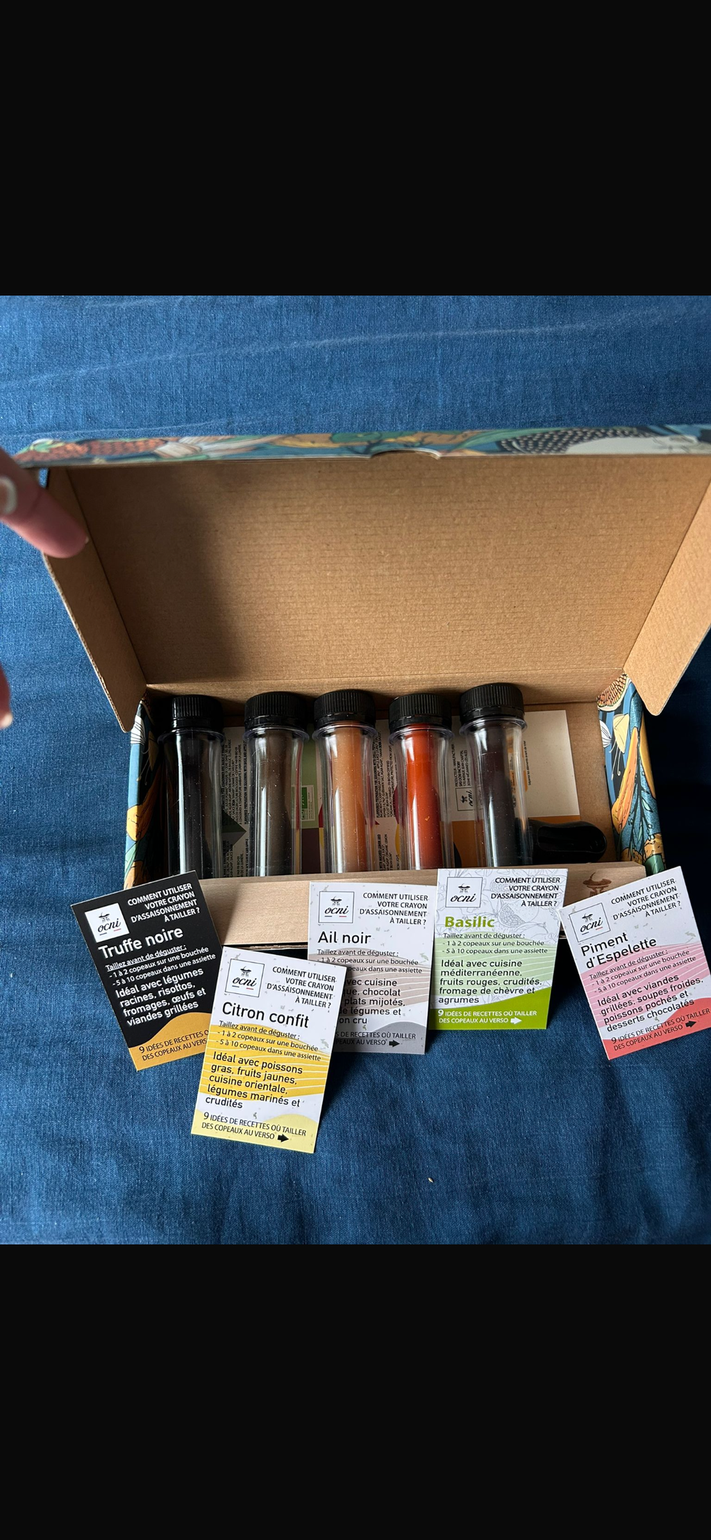 OCNI Coffrets 3 crayons Pack Cadeau 5 Crayons Assaisonnement