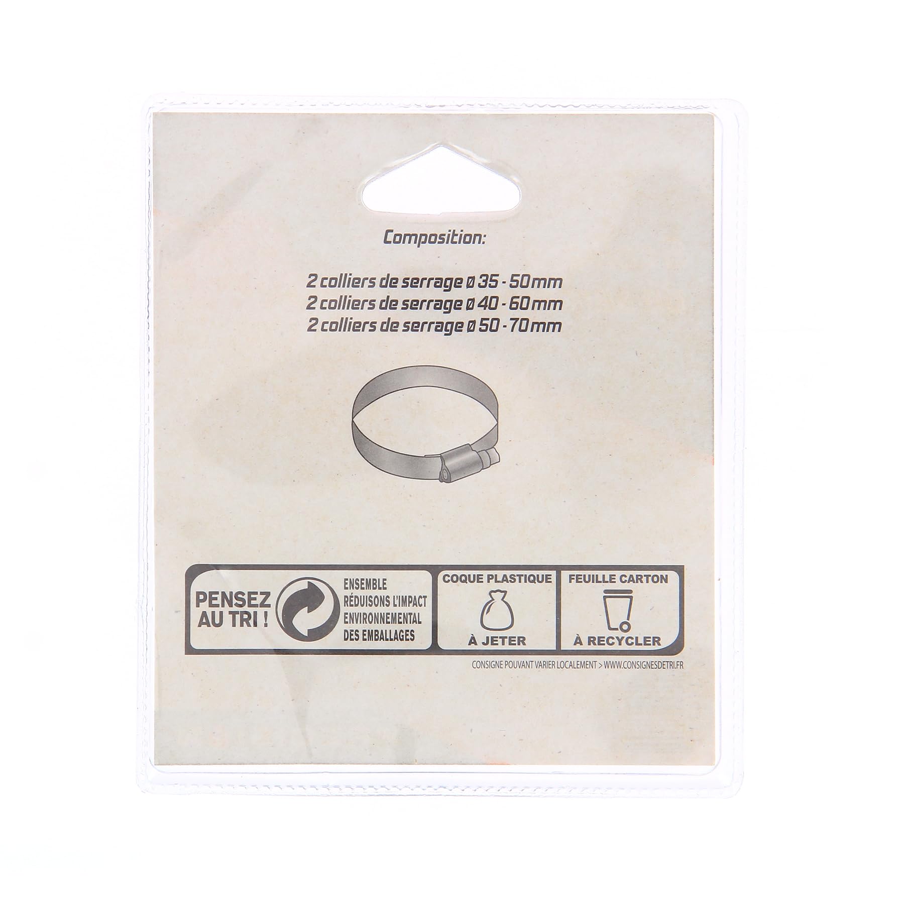 Precision Steel Collier de Serrage Inox 35-70mm Lot 6