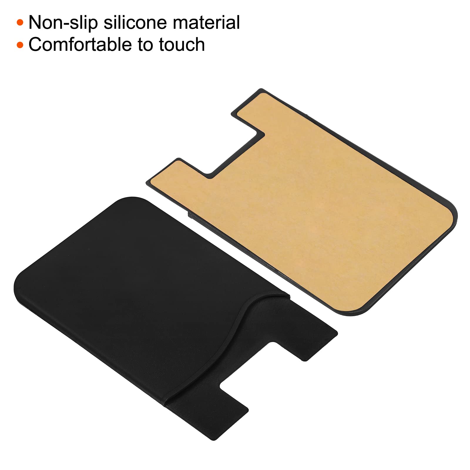 Sourcing Map Electronics porte-carte téléphone silicone noir lot 6