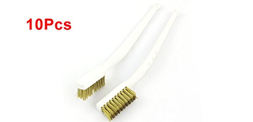 SOURCINGMAP Brosses métalliques laiton 17,5 cm lot 10