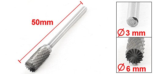 Sourcingmap fraise rotative cylindrique 6x13 mm carbure