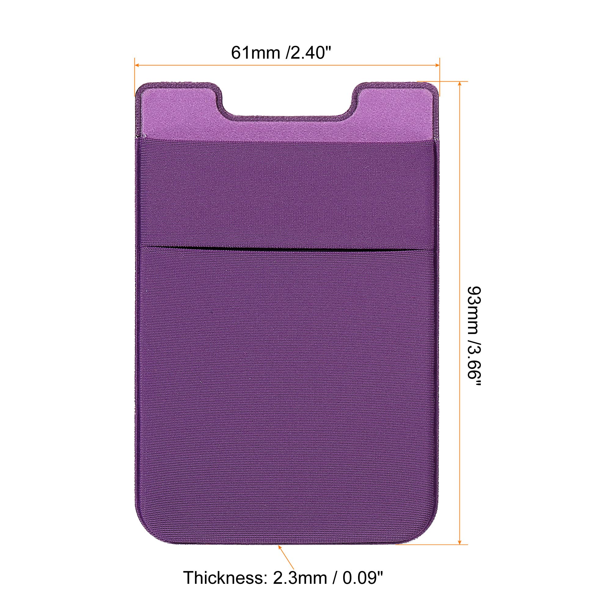 sourcing map Electronics porte-cartes adhésif violet lot 2 double couche