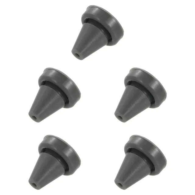 SOURCINGMAP Embouts Silicone Pommeau Douche Gris Foncé x5 12mm