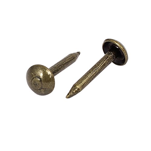 sourcing map Clous tapissier bronze 5x12mm meuble lot 150 métal